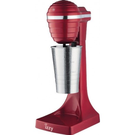 Izzy Caffeccino Coffee Maker Tabletop 120W with 2 Speeds Spicy Red
