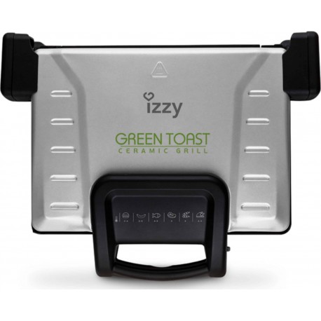 Izzy Green Toast XL Toaster Grill with Detachable Tiles 2100W Inox