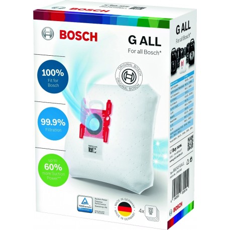 Bosch/Siemens BBZ41FGALL Σακούλες Σκούπας 4τμχ